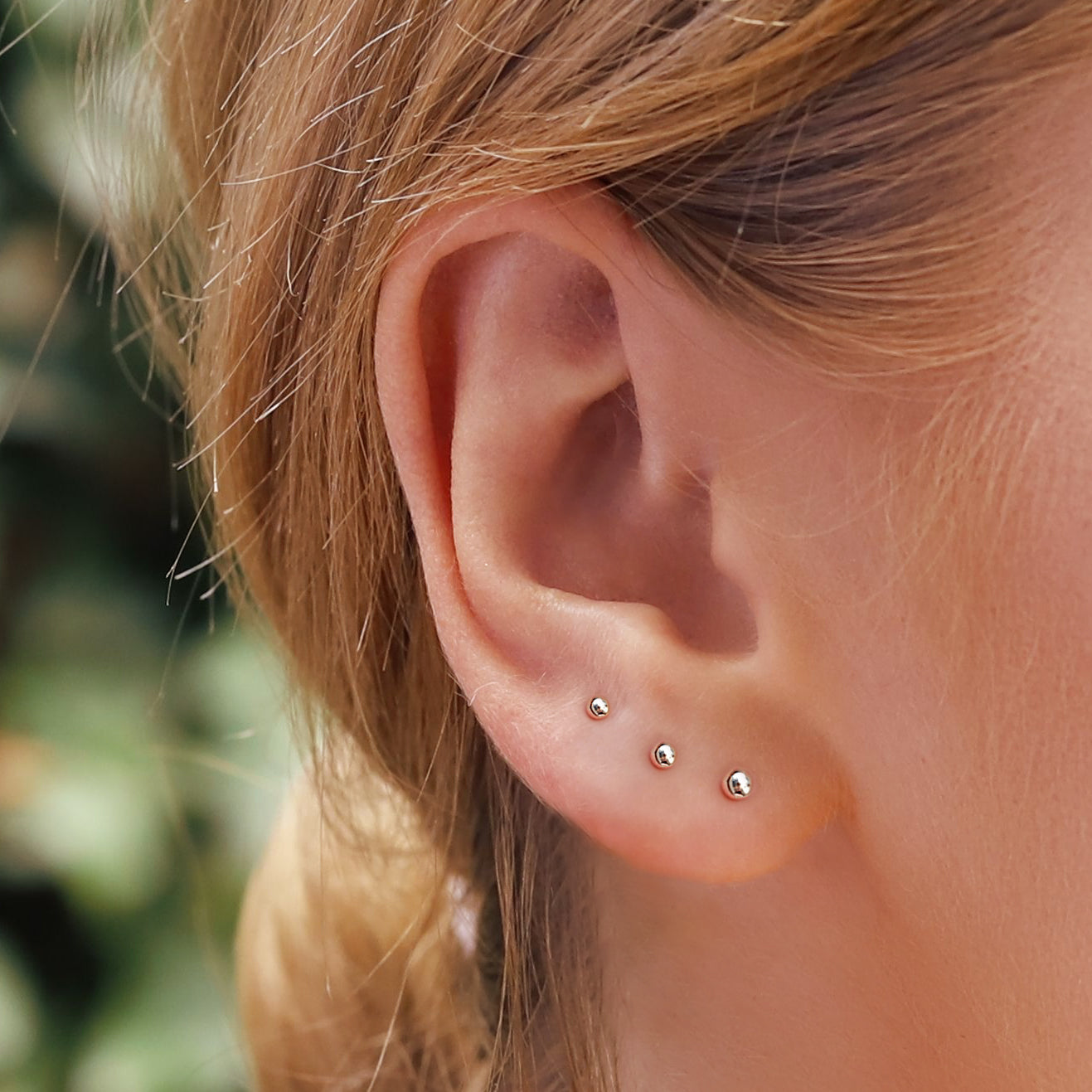 Small Solid 925 Sterling Silver Ball Stud Earrings 1.5mm 2mm 3mm & Pack Unisex Earrings 18K Gold or Rhodium Plated