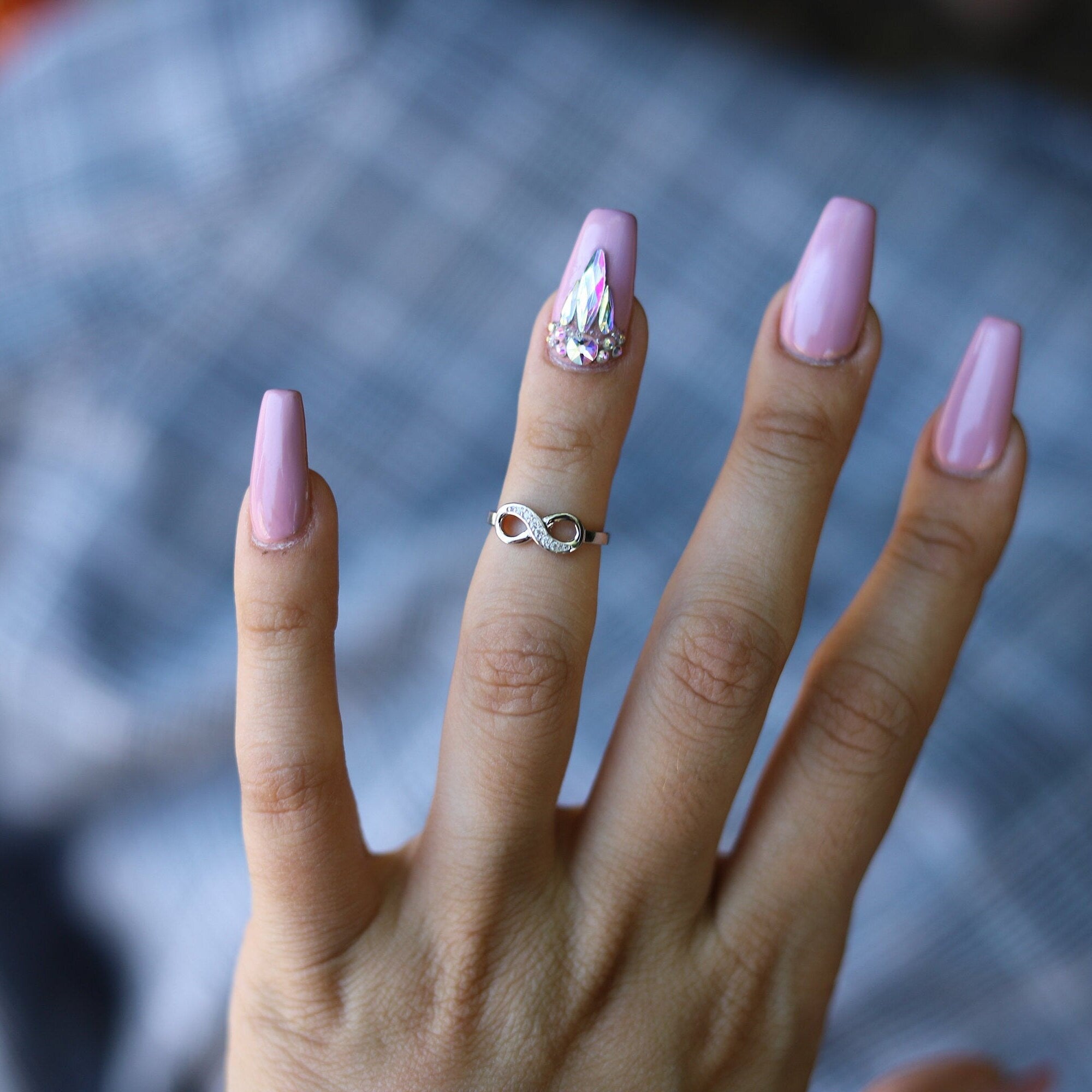 Willow - Handmade midi ring, Knuckle Chevron Silver Rings, Knuckle rings set, Silver midi rings, Knuckle rings