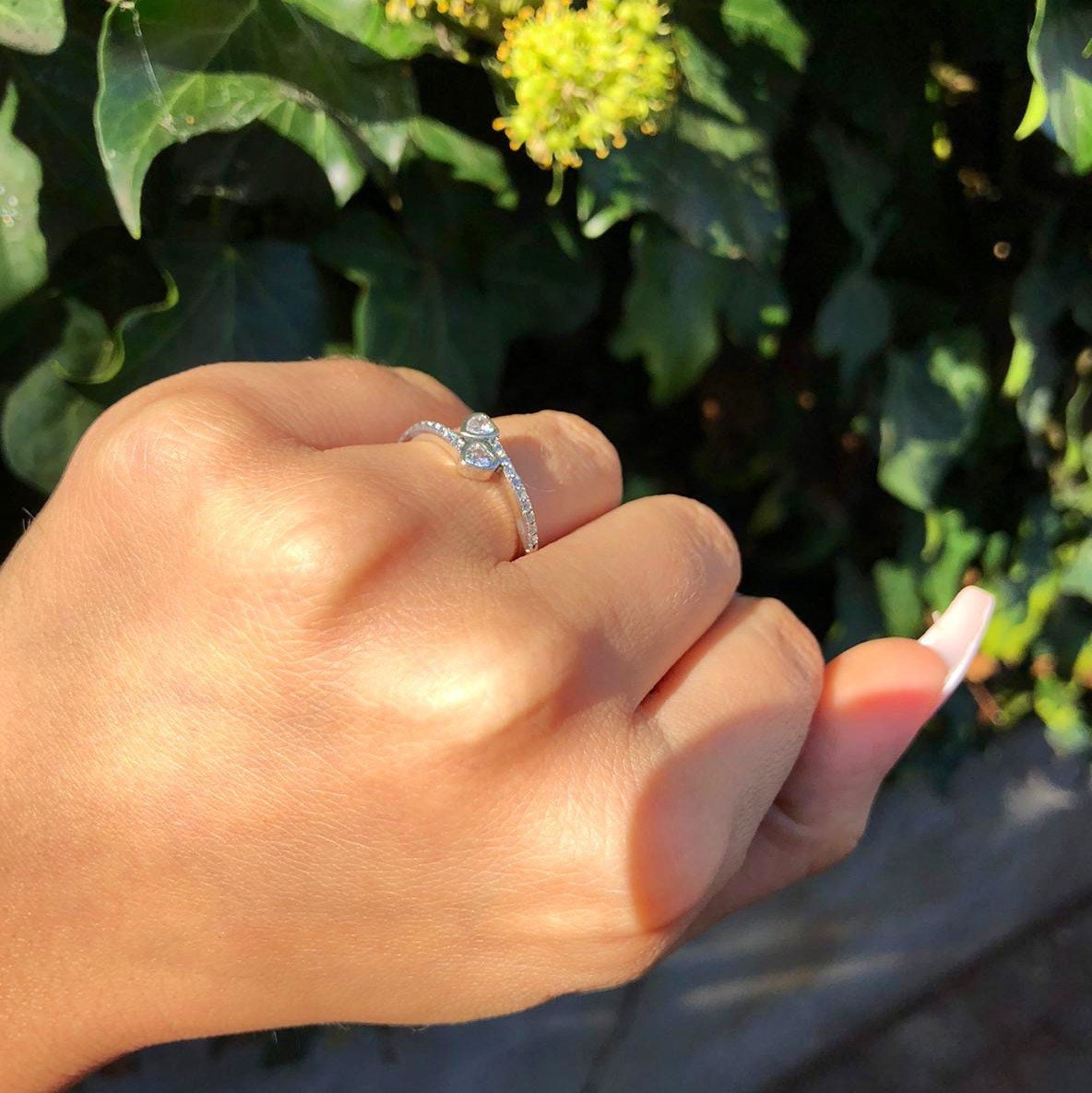Cupedra - Handmade Crossover Hearts | Sterling Silver Ring | Sterling Silver Engagement Ring | Promise Ring for Women | High Quality!