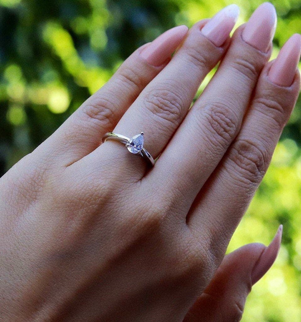 Myla - Promise Rings | Sterling Silver Engagement Ring | Promise Ring for women | Anniversary Ring in US UK sizes | High Quality!