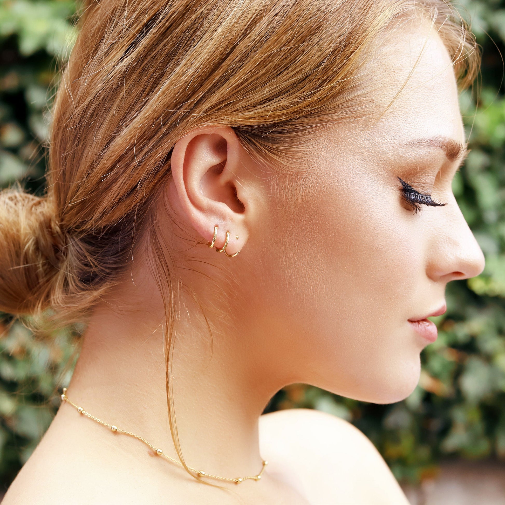 Erika - Gold Choker •Satellite Chain Necklace •Delicate Layering Necklace •Dainty Choker Necklace