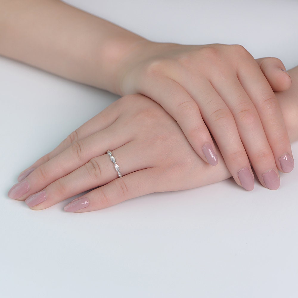 Ovalia - Engagement Ring Set, Wedding Ring,Oval Ring, Bridal Ring Set,Promise Ring, Art Deco Ring, Promise Ring, Diamond Simulant