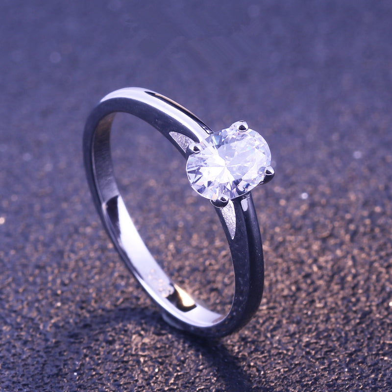 Isabella Sterling Silver Solitaire Engagement & Promise Ring - Amber James Jewellery