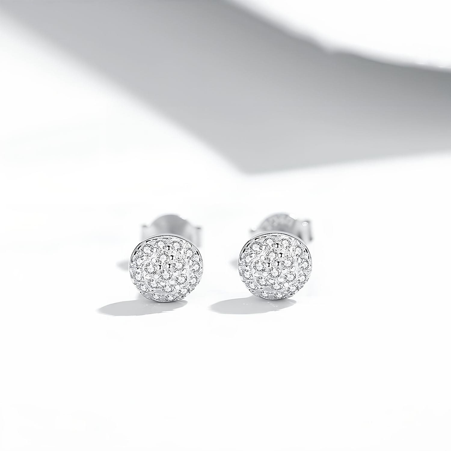 MARWA - Pave Stud Earrings - Amber James Jewellery