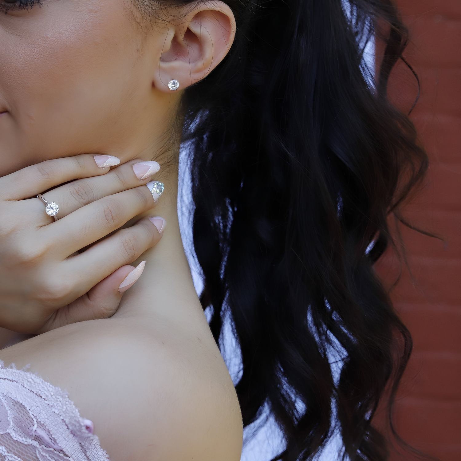 NINA - Gold Stud Earring - Amber James Jewellery