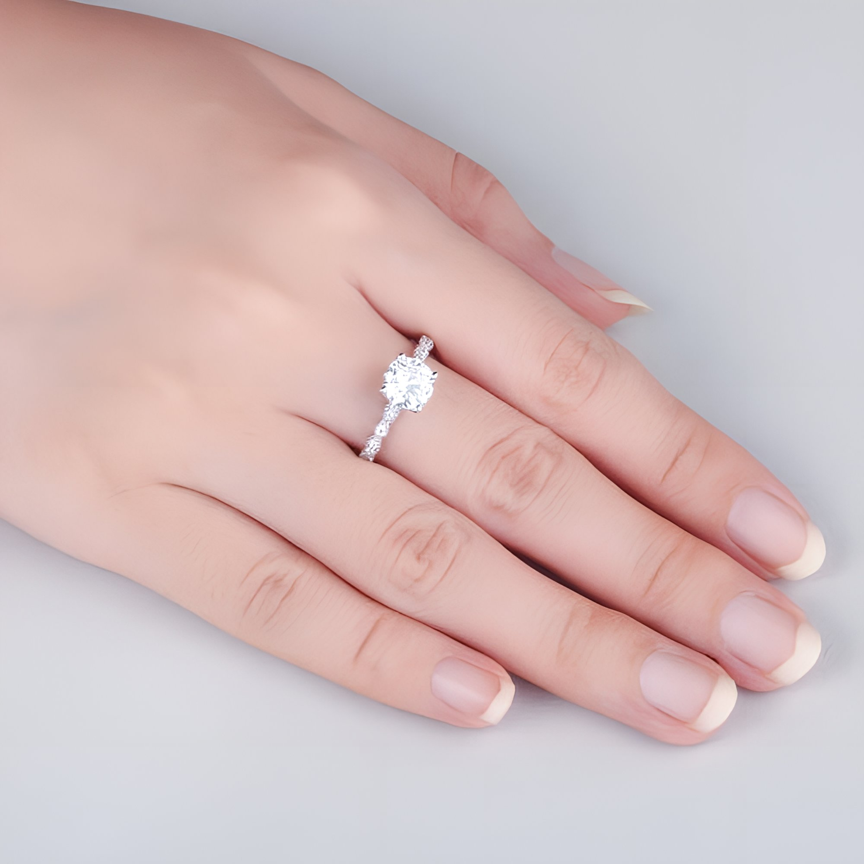 EVA-  Sterling Silver Engagement & Promise Ring - Amber James Jewellery