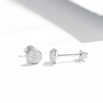 MARWA - Pave Stud Earrings - Amber James Jewellery
