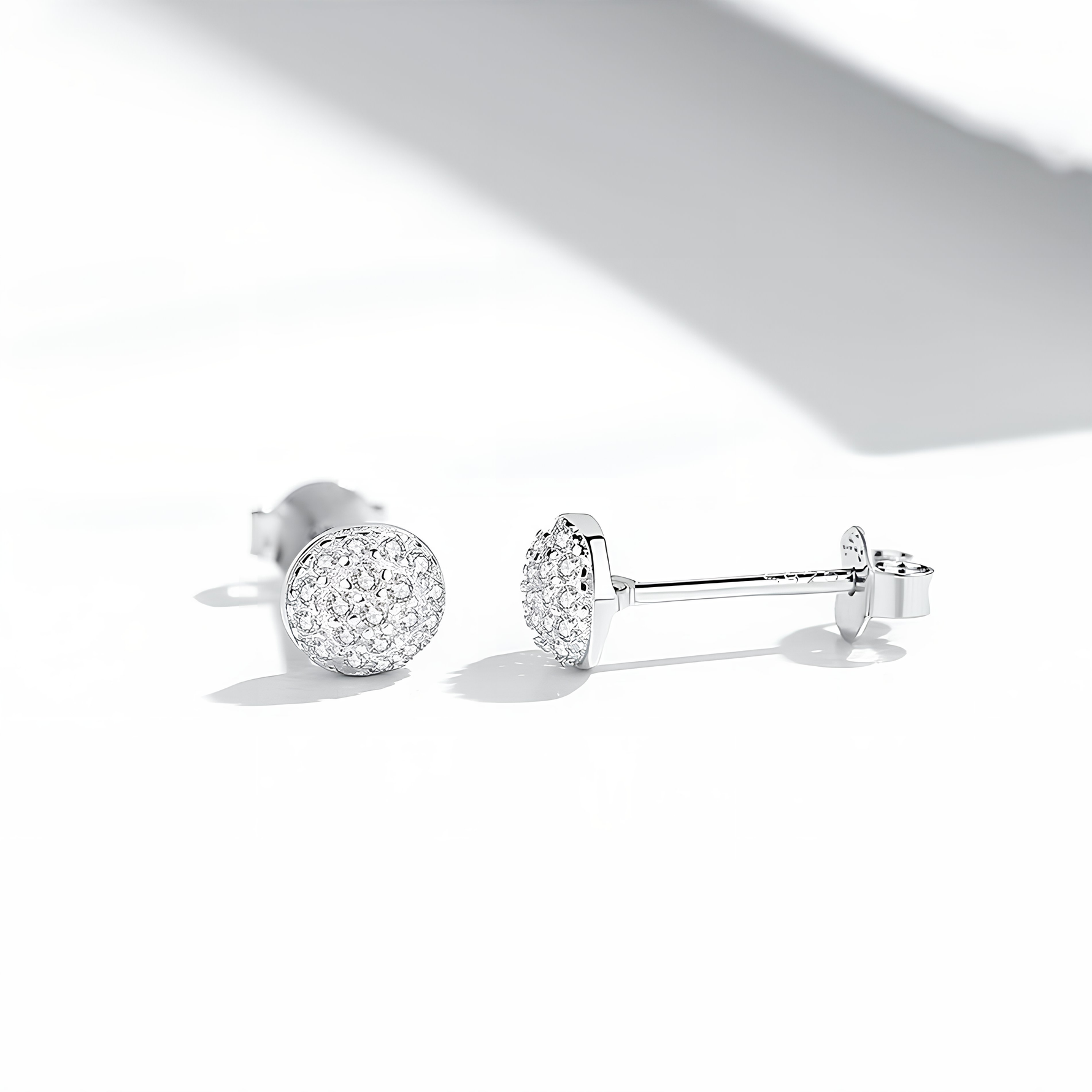 MARWA - Pave Stud Earrings - Amber James Jewellery