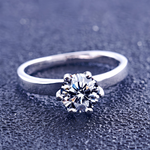 LOLA - Sterling Silver Round Engagement & Promise Ring - Amber James Jewellery