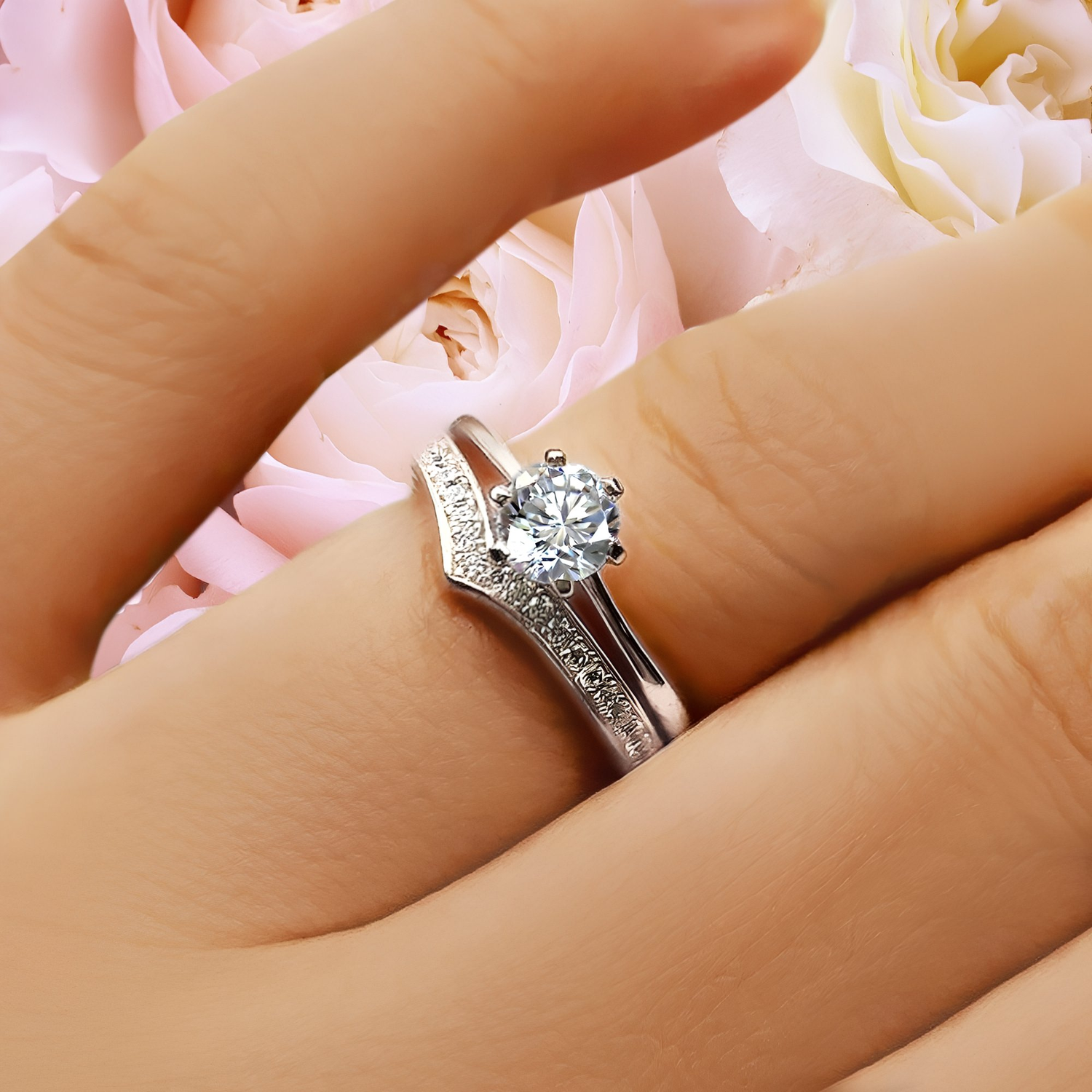 CHRISTINA - Eternal Wish & Crown Engagement Rings - Amber James Jewellery