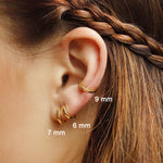 Nelly Tiny Huggie Hoop Earrings | 18K Gold   | Amber James - Amber James Jewellery