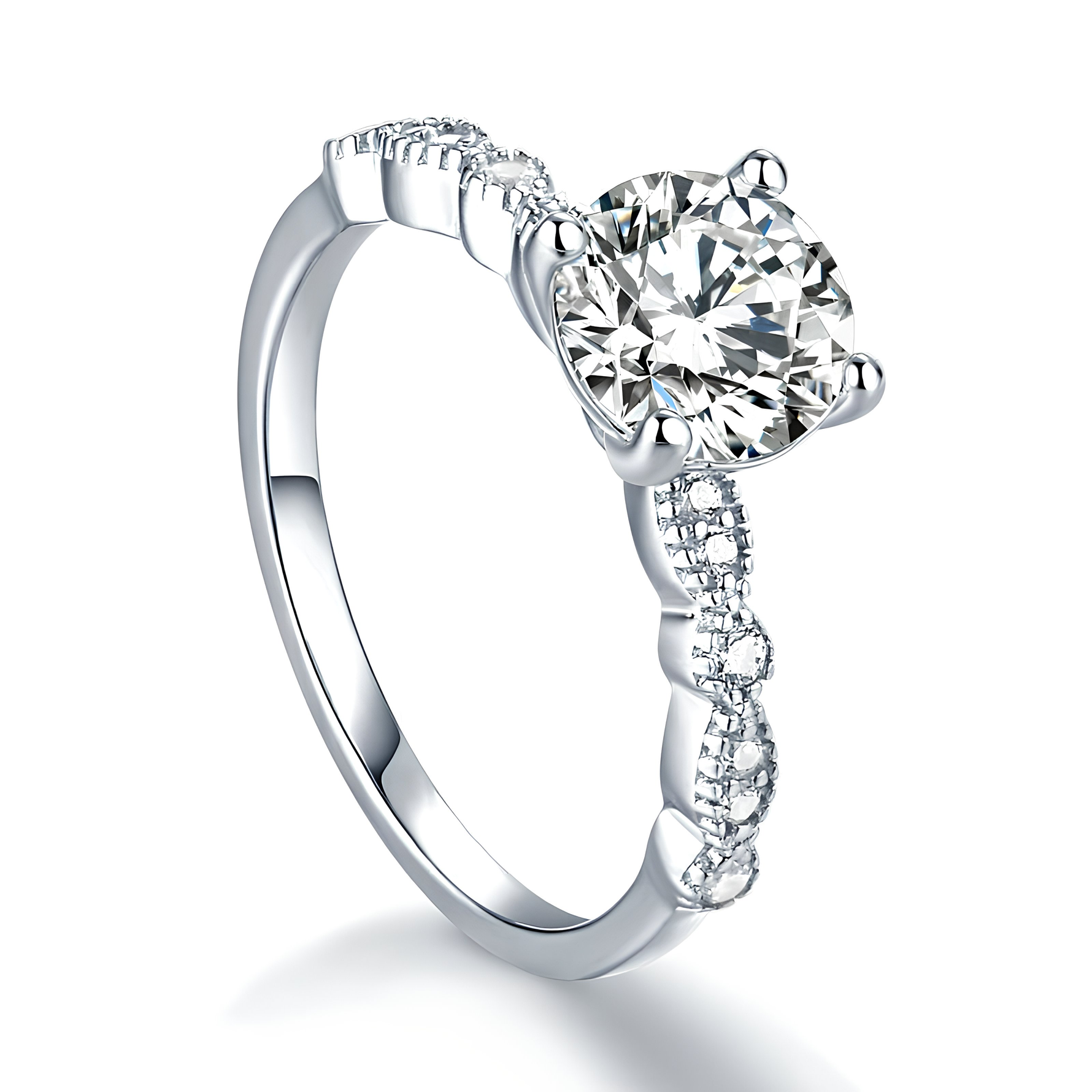 EVA-  Sterling Silver Engagement & Promise Ring - Amber James Jewellery
