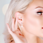 HAZEL - Sterling Silver Pearl drop earrings - Amber James Jewellery