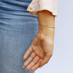 Bethia Sterling Silver Satellite Bracelet | Delicate Elegance - Amber James Jewellery