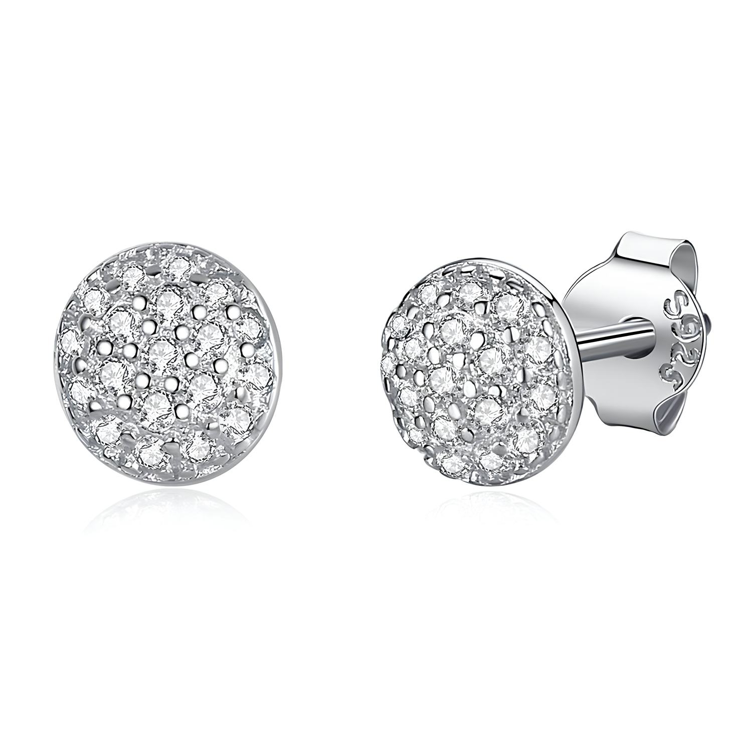 MARWA - Pave Stud Earrings - Amber James Jewellery