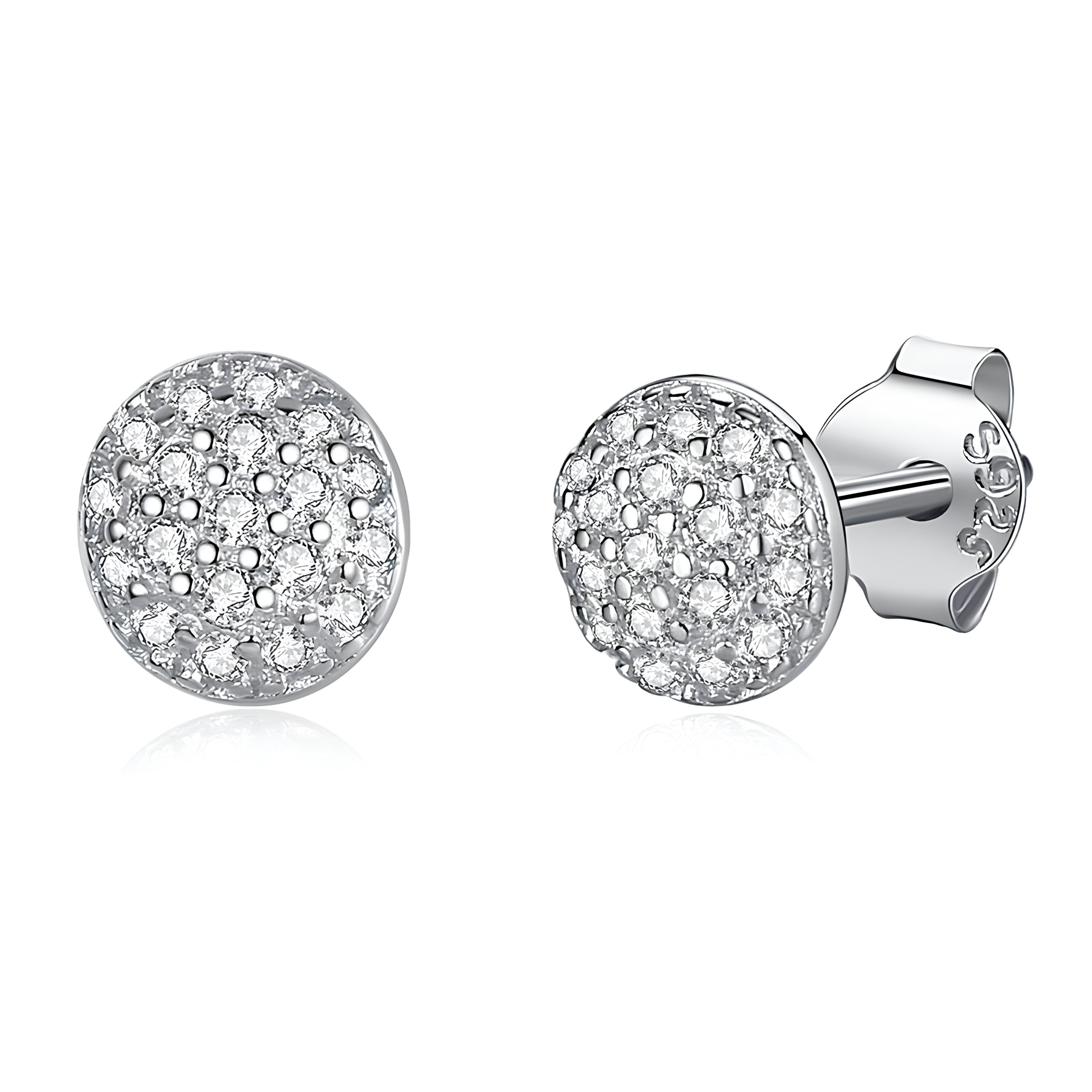 MARWA - Pave Stud Earrings - Amber James Jewellery
