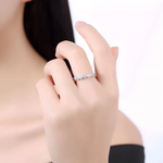 CHARLOTTE - Sterling Silver Bubble Wedding Eternity Ring Band. - Amber James Jewellery