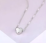 CANVERA - 925 Sterling Silver Heart dainty Necklace, Man Made Diamond Stimulant, Bridal Wedding Gift - Amber James Jewellery