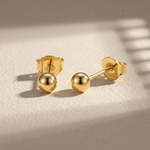 Small Stud Earrings, Tiny Gold Stud, 18K Gold Stud, 1.5mm, 2mm 3mm, Ball Stud Earring, Small Gold Stud, Dainty Earrings, Gift For Her - Amber James Jewellery