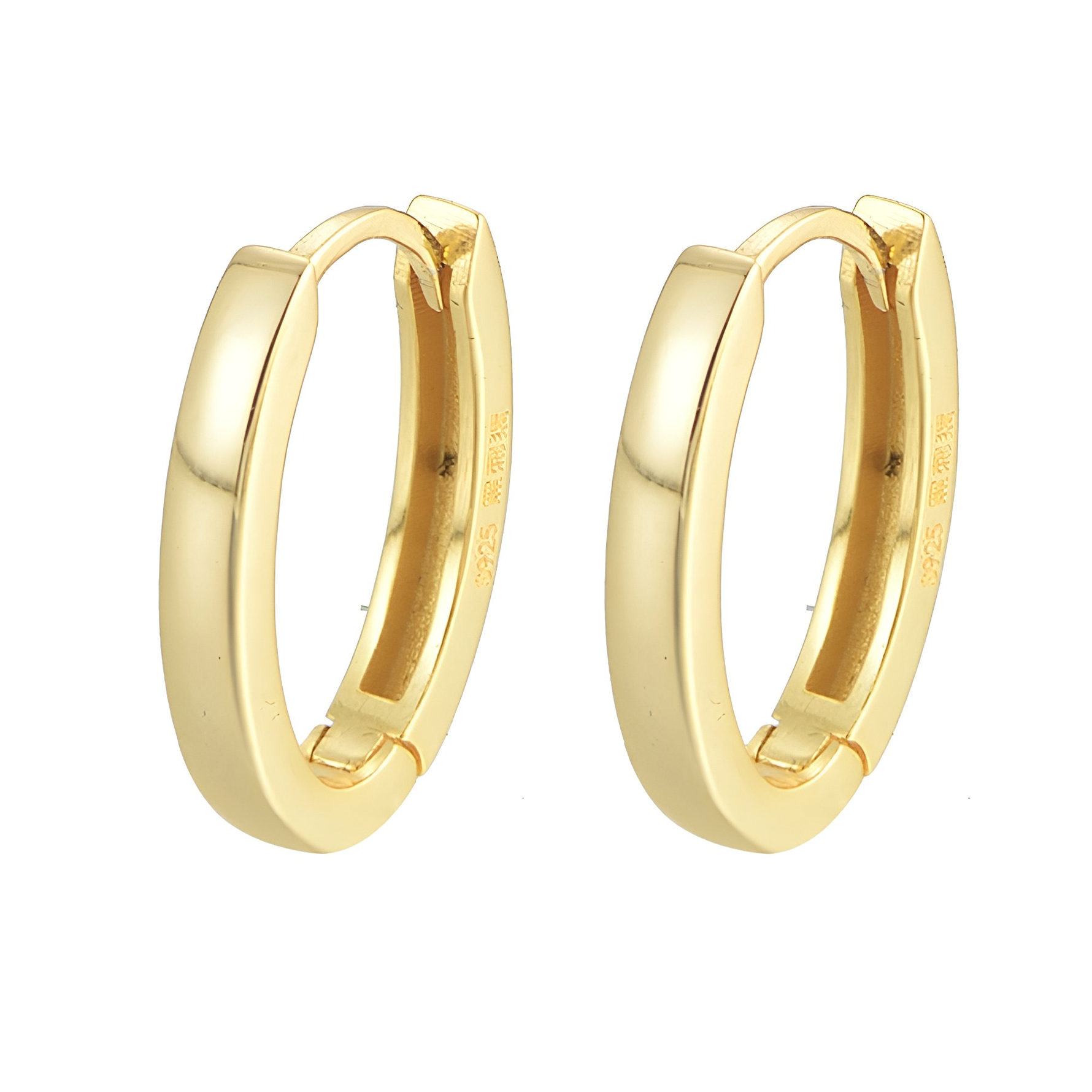 NELLY - Tiny Huggie Hoop Earrings,Plain Huggie Hoop Earrings,Dainty Hoop Earrings,Dainty Tiny Huggies, 18K Gold Plated Hoops,Sterling Silver Huggies - Amber James Jewellery