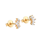 BETTY - Huggie Hoop Earrings • gold conch hoop • cartilage hoop • hoop earrings • silver pave ring hoop • tragus hoop • small helix hoop - Amber James Jewellery