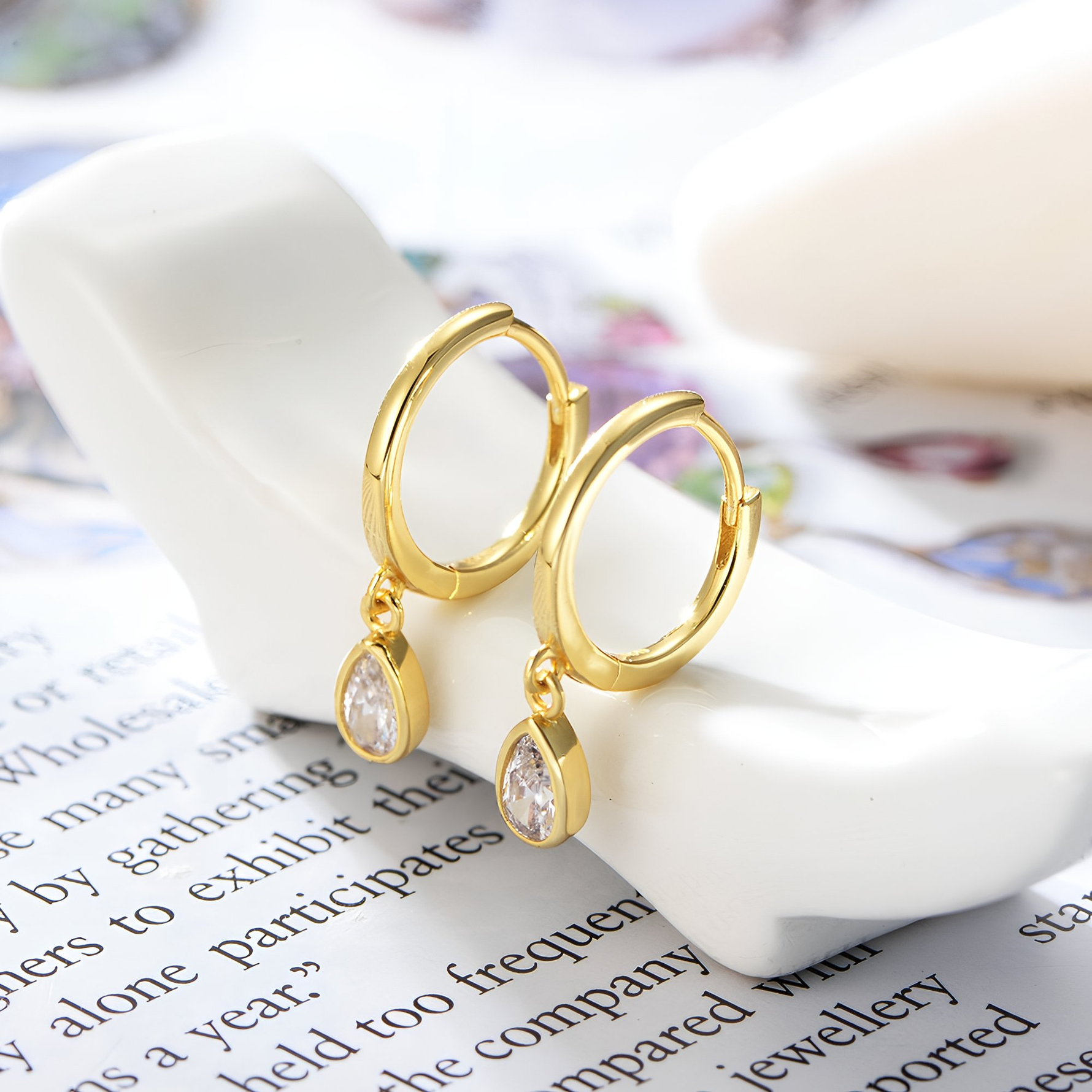 JULIETTE - Tiny Huggie Hoop Earrings - Amber James Jewellery