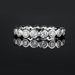 CHARLOTTE - Sterling Silver Bubble Wedding Eternity Ring Band. - Amber James Jewellery