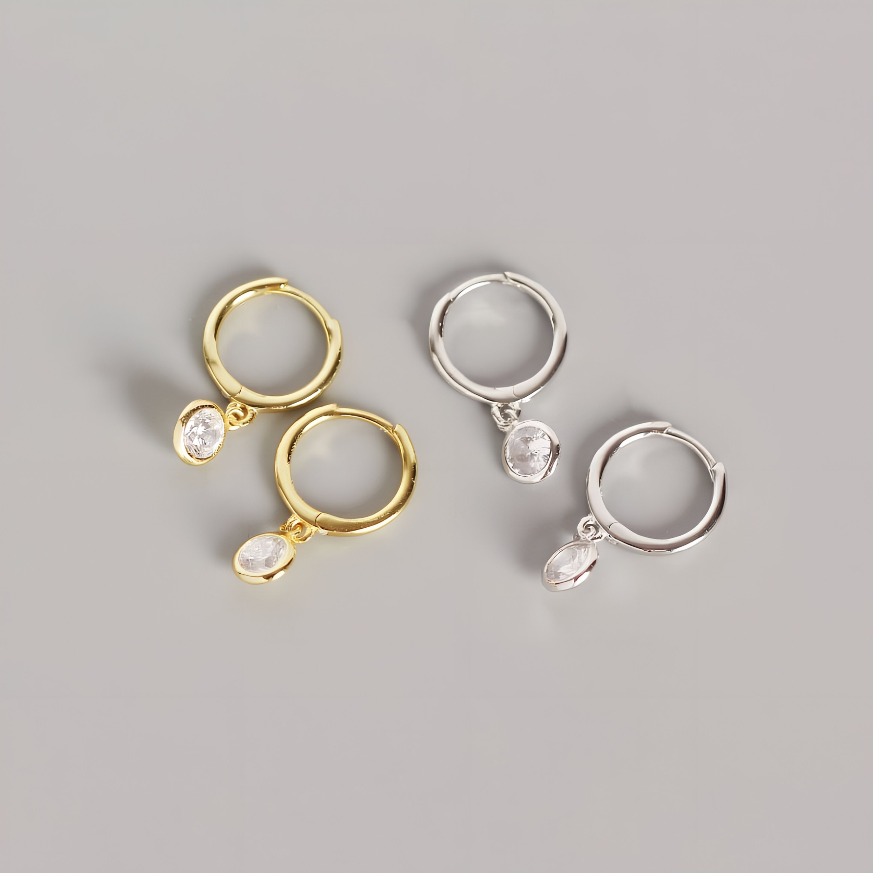 JULIETTE - Tiny Huggie Hoop Earrings - Amber James Jewellery