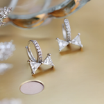 SYLVIE - Sterling Silver Huggie Hoop & Delicate Hoop Open Earrings - Amber James Jewellery