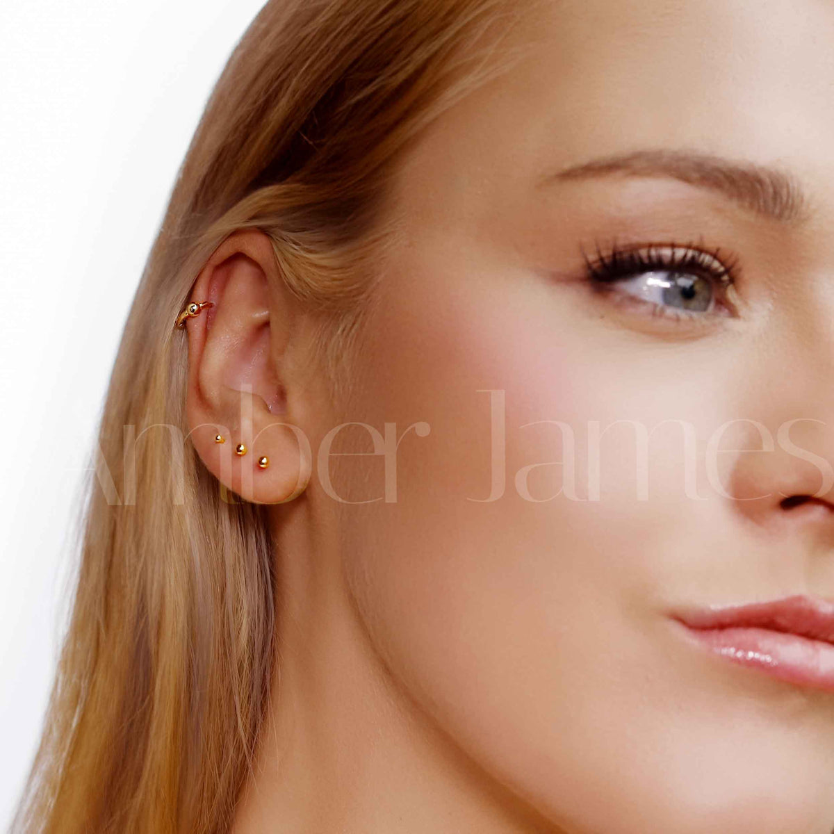 Small Stud Earrings, Tiny Gold Stud, 18K Gold Stud, 1.5mm, 2mm 3mm, Ball Stud Earring, Small Gold Stud, Dainty Earrings, Gift For Her - Amber James Jewellery