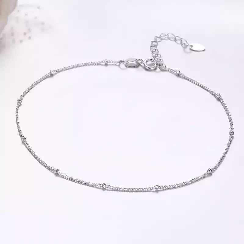 Megan Sterling Silver Ball Satellite Bracelet | Delicate & Elegant - Amber James Jewellery