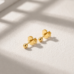 Small Stud Earrings, Tiny Gold Stud, 18K Gold Stud, 1.5mm, 2mm 3mm, Ball Stud Earring, Small Gold Stud, Dainty Earrings, Gift For Her - Amber James Jewellery