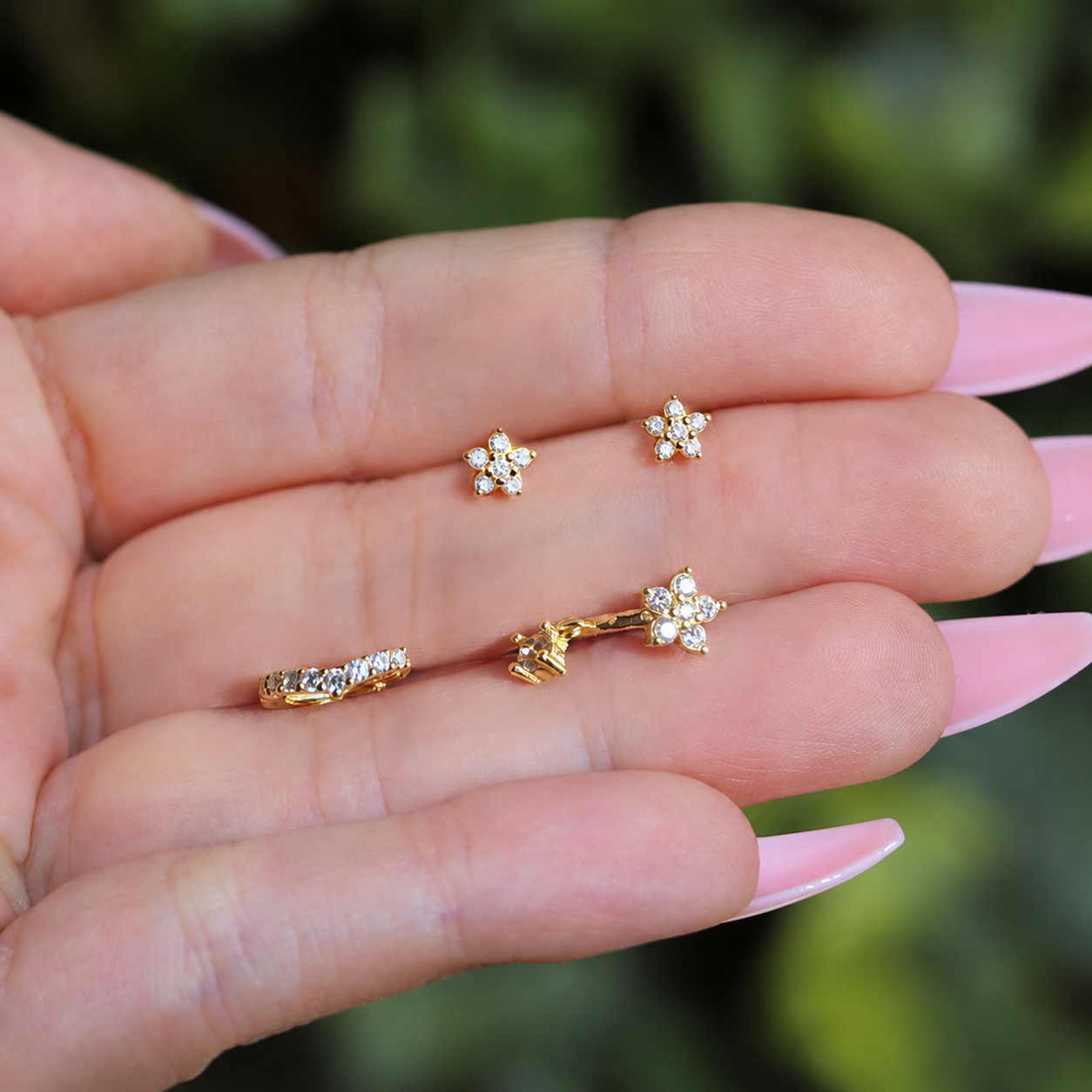 BECKY Huggie Hoop Earrings | Gold   & Silver Cartilage Hoops - Amber James Jewellery