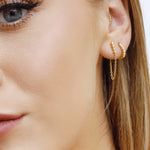 Shelly Classic Simple Huggie Hoop Earrings - Amber James Jewellery