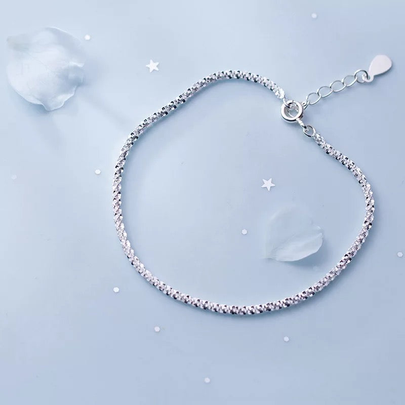 Eella Sterling Silver Bracelet - Delicate 925 Silver Chain - Amber James Jewellery