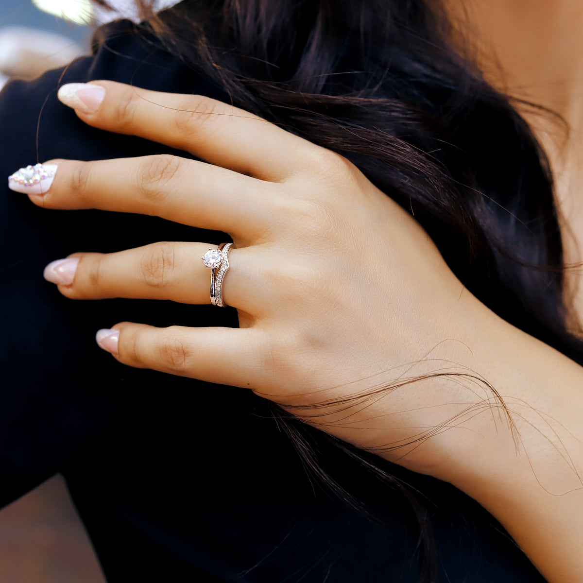 CHRISTINA - Eternal Wish & Crown Engagement Rings - Amber James Jewellery