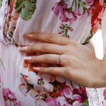 Full Round Wedding Band Delicate Eternity Band With 0.50 Carat Cubic Zirconia - Amber James Jewellery