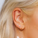 BECKY Huggie Hoop Earrings | Gold   & Silver Cartilage Hoops - Amber James Jewellery