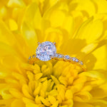 Tyla 1ct Round Solitaire Engagement Ring | Sterling Silver Promise Ring - Amber James Jewellery