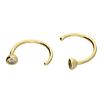 INDIA - Minimalist Huggie Hoops • small hoop earrings • open hoop earrings • dainty hoops • silver hoops • huggie hoop earrings • Ball Bar hoops • - Amber James Jewellery