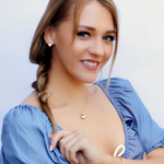 DOREMIA - 925 Sterling Silver Puff Heart dainty Necklace, Man Made Diamond Stimulant, Bridal Wedding Gift - Amber James Jewellery