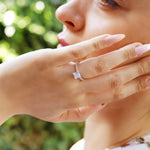 Sasa - Promise Rings | Sterling Silver Engagement Ring | Promise Ring for women | Anniversary Ring in US UK sizes | High Quality! - Amber James Jewellery