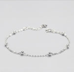 Megan Sterling Silver Ball Satellite Bracelet | Delicate & Elegant - Amber James Jewellery
