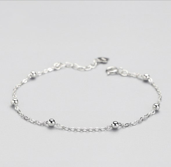 Megan Sterling Silver Ball Satellite Bracelet | Delicate & Elegant - Amber James Jewellery