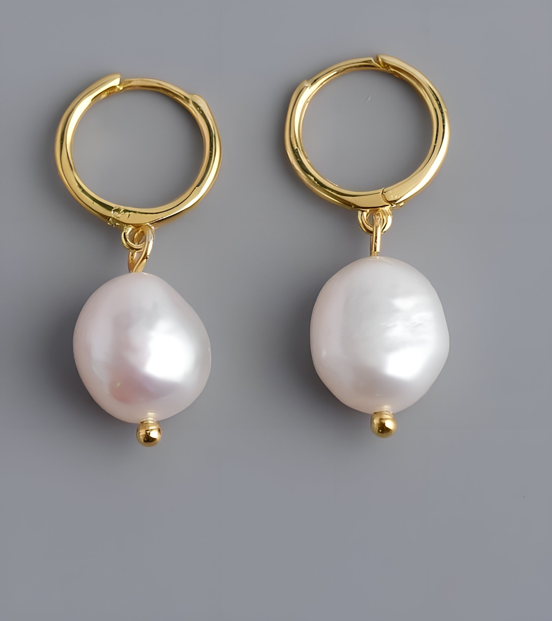 DESTINY - Sterling Silver Huggie Hoop & Pearl Hoop Open Earrings - Amber James Jewellery