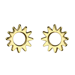 ASTRINA - Tiny CZ Moon & Star Earring, Dainty CZ Earrings, Huggie Earrings, Lobe Piercing, Cartilage Piercing, Cubic Zirconia, Minimalist Earring - Amber James Jewellery
