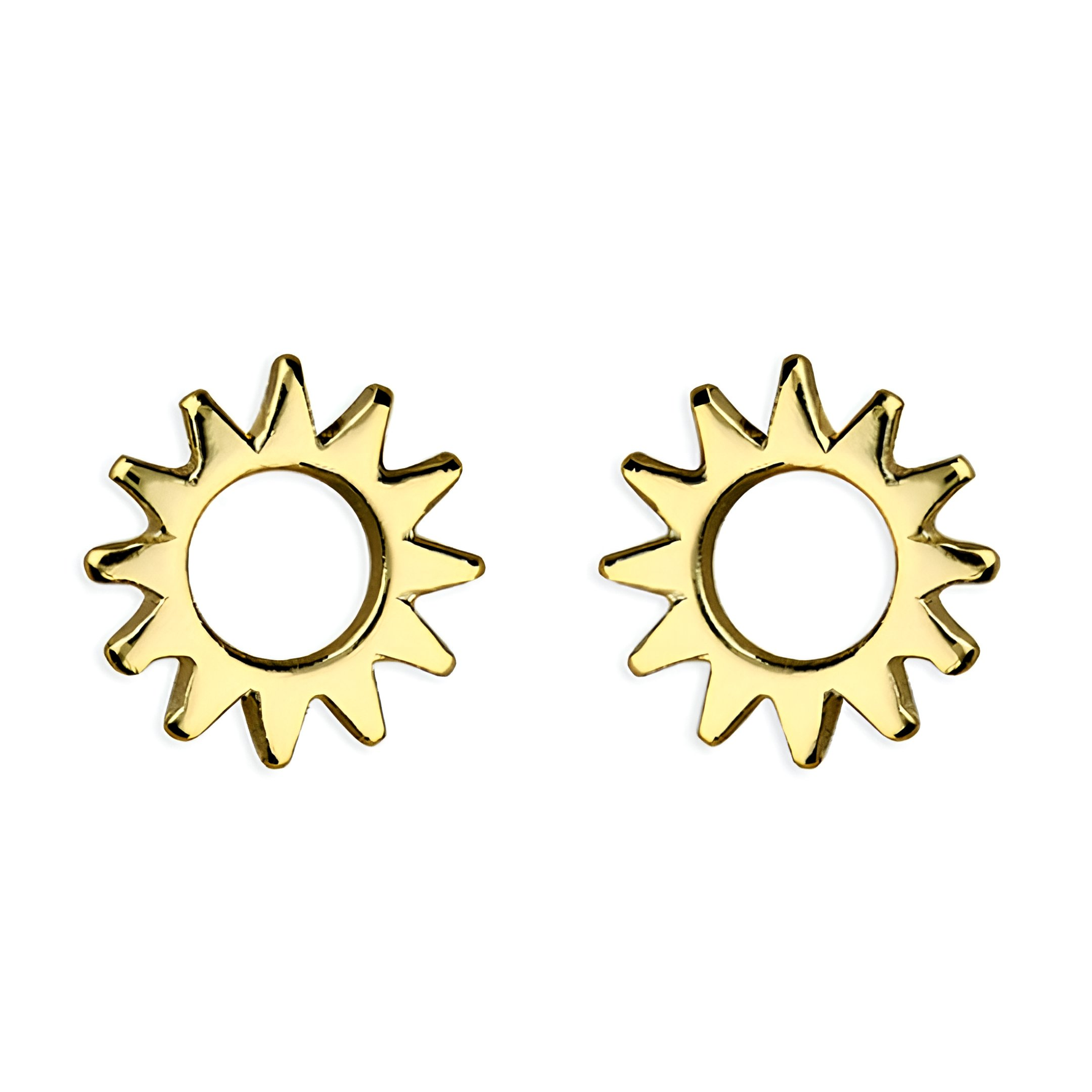 ASTRINA - Tiny CZ Moon & Star Earring, Dainty CZ Earrings, Huggie Earrings, Lobe Piercing, Cartilage Piercing, Cubic Zirconia, Minimalist Earring - Amber James Jewellery