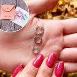 Cindy Small Gold and Silver Huggie Hoop Earrings - Amber James Jewellery