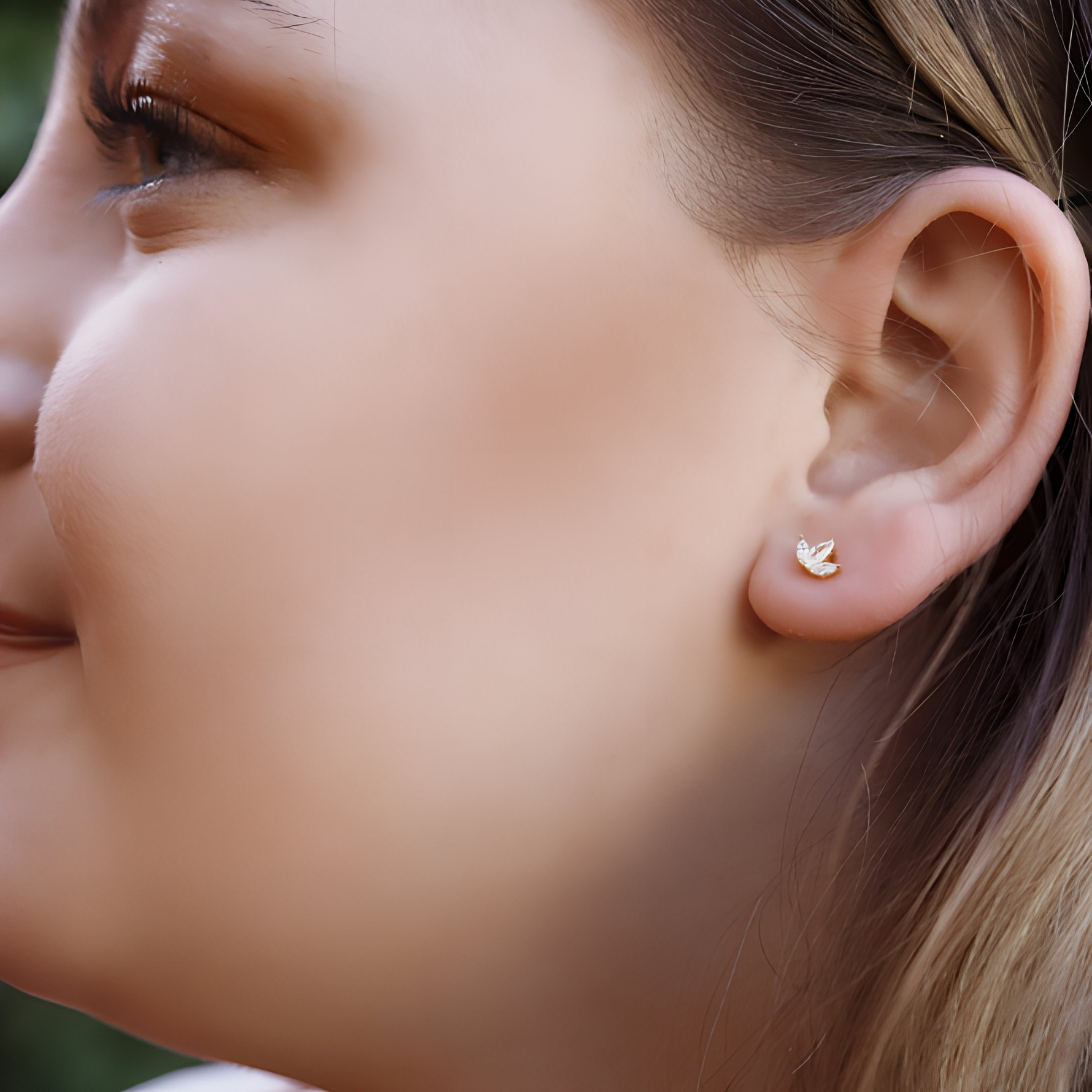 BETTY - Huggie Hoop Earrings • gold conch hoop • cartilage hoop • hoop earrings • silver pave ring hoop • tragus hoop • small helix hoop - Amber James Jewellery