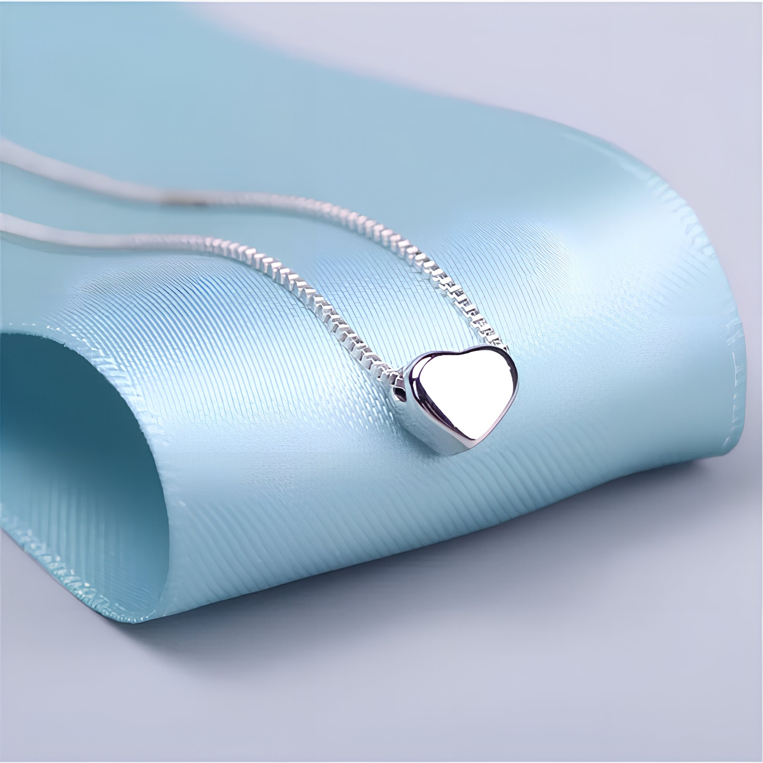 CANVERA - 925 Sterling Silver Heart dainty Necklace, Man Made Diamond Stimulant, Bridal Wedding Gift - Amber James Jewellery